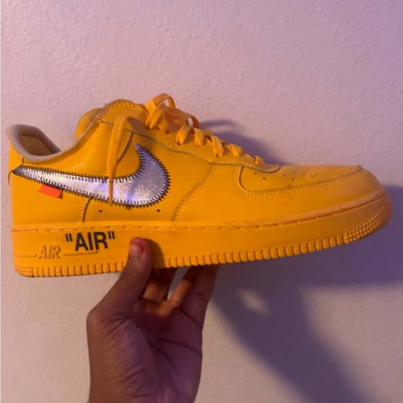 Nike Air Force 1 Yellow with Silver SwooshAccepting offers!